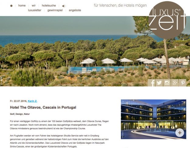 The Oitavos auf Luxuszeit.com