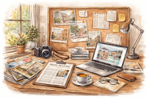 Illustration: editorial fit in DACH hotel PR Illustration: editorial fit in DACH hotel PR